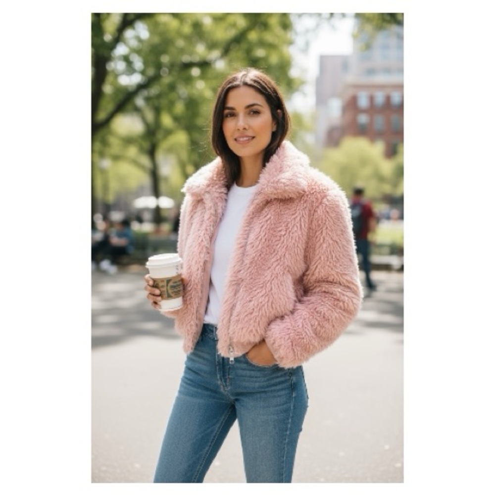TCEC Pink Fluffy Jacket